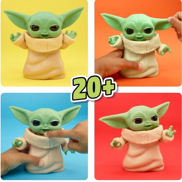 STAR WARS Mixin' Moods Grogu, 20+ Posable Expressions, 5” Tall Grogu Toy. New. - Picture 6 of 9